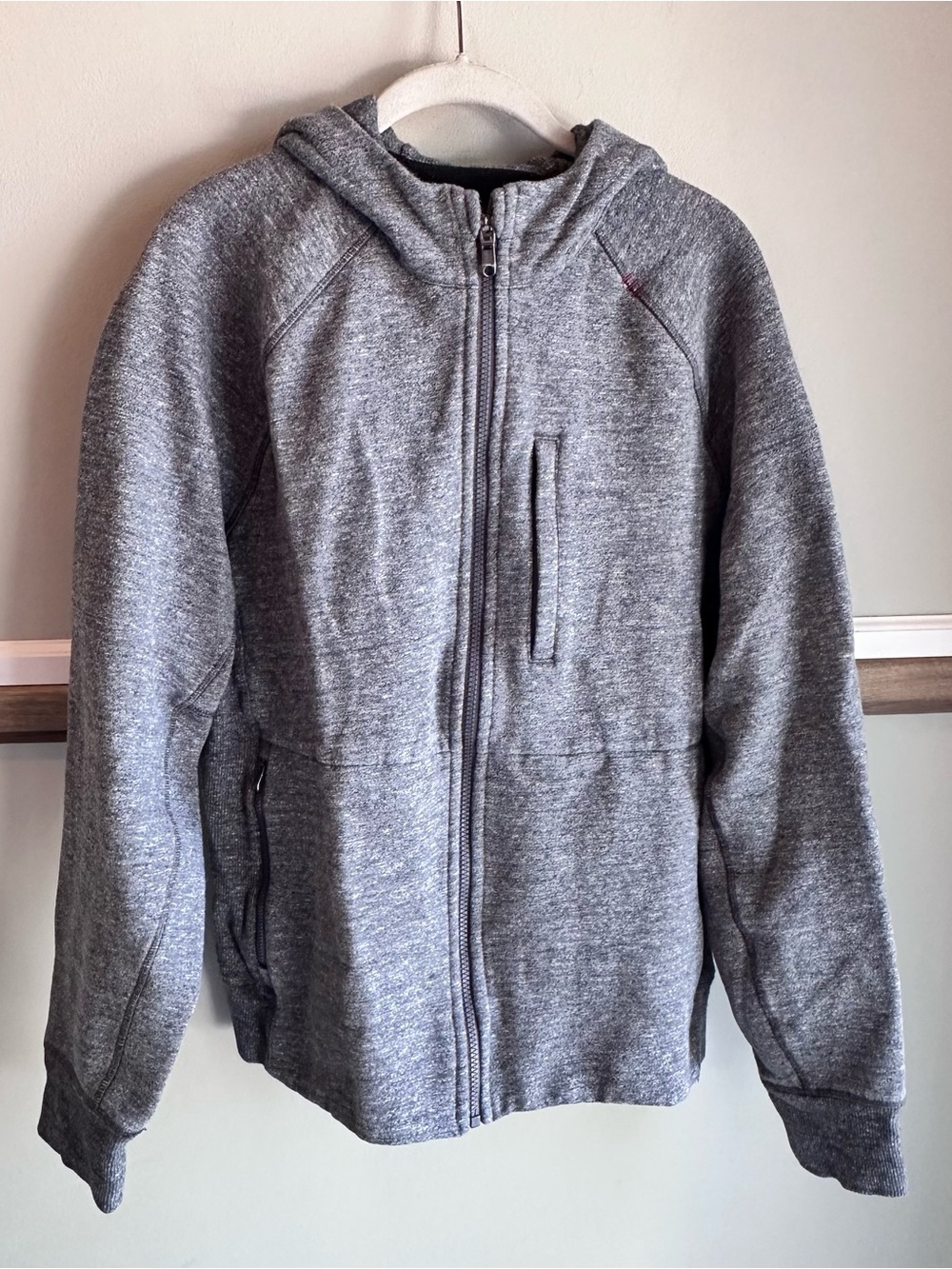 Lululemon Best Coast Hoodie Heathered Gray Full Zip